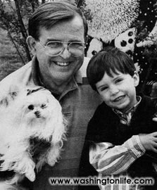 Morton Bender with son Jack, 1991