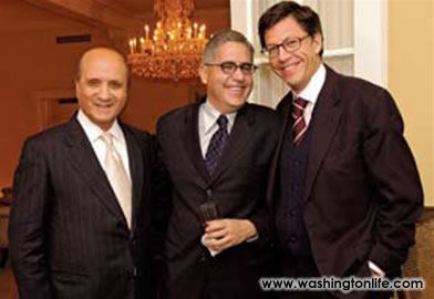 Former Afghani Amb. Ishaq Sharyar, Amb. Jaime Aparicio and Jose Miguel Vivanco