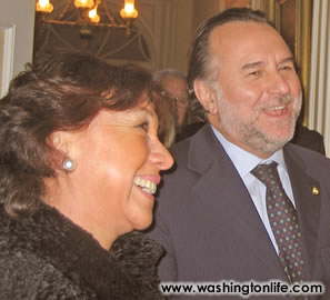 Maria Fernandez and Chilean Amb. Mariano Fernandez