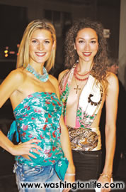 Models wearing Hermes Scarves and Tiff any Jewelry
