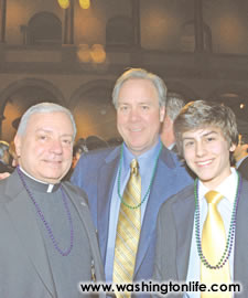 Father William George, Tom Liljenquist and Jason Liljenquist