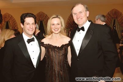 Deputy Chief of Staff Joel and Laura Kaplan with Deputy Secretary of Treasury Robert Kimmitt