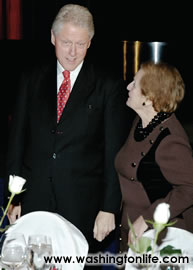 former President Bill Clinton and Madeleine Albright