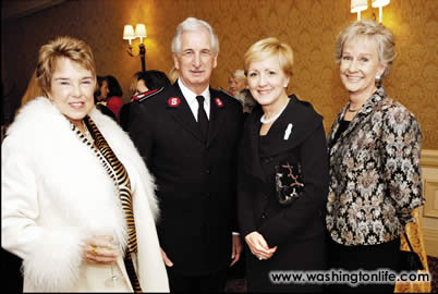 Gail McNally, Lt. William Crabsan, Anne Stock and Barbara Reinke