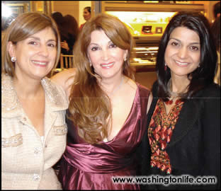 Fariba Jahanbani, Mary Apick and Shamim Jawad at Cartier
