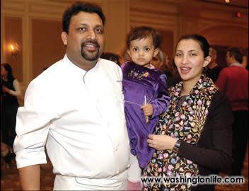 Executive Chef Vikram Garg from Indebleu, Iya Akanke Garg and Abhilasha Garg