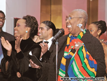 Judith Jamison with Ailey dancers