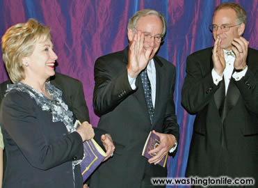 Sen. Hillary Rodham Clinton, Sen. Tom Harkin and Stephen McConnell