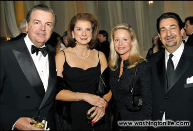 George and Georgia Stamas with Lynn and Ted Leonsis