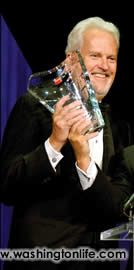 Jack Davies, receiving the 2006 Charity Works philanthropy award