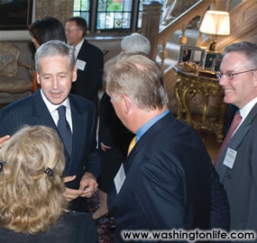 Italian Amb. Giovanni Castellaneta speaks with members of the National Retail Federation
