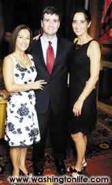 Jacqueline King and Barbadian Amb. Michael King with Margo Illes