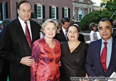 Sen. Richard and Anette Shelby with Cheryl Catarino and Portuguese Amb. Pedro Catarino