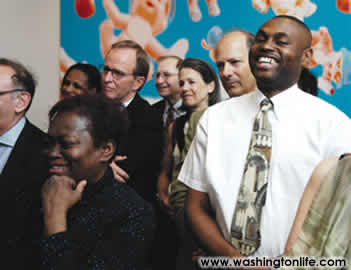 Guests laughing at Archbishop Tutu’s Jokes