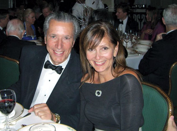 Guy D'Amecourt and wife Marion at the 2009 Russian Ball