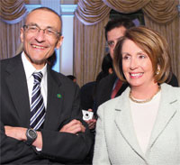 John Podesta and Speaker Nancy Pelosi. Photo by Tony Powell