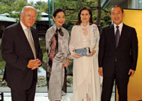 Yoriko Fujisak, Alexandra de Borchgrave, and Japanese Amb. Ichiro Fujisaki