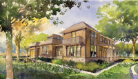 Architectural rendering of the CO2 Freeliving House, currently under construction in McLean, Va. (David Walker)
