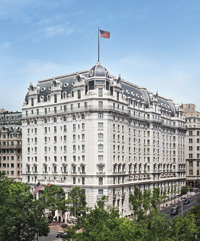 The second Willard  Hotel, completed in 1904, occupies  a prime spot near the White House on Pennsylvania Avenue. (Photo courtesy of the hotel)
