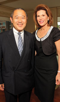 Ambassador of Japan Ichiro Fujisaki and Nancy Brinker