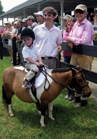 Billy, William and Mary Swift at the Upperville Colt and Horse Show.
