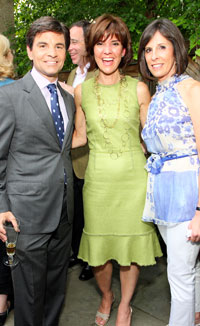 George Stephanopoulos, Capricia Marshall, and Beth Dozoretz