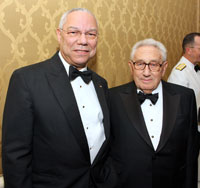 Colin Powell and Henry Kissinger