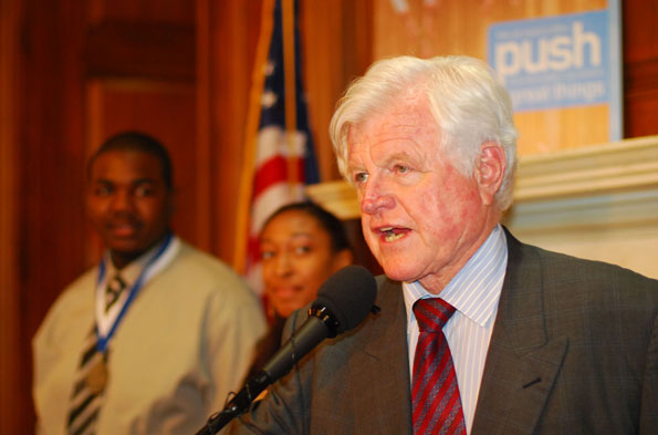 Senator Kennedy at the Hoop Dreams 9th Annual Congressional Reception in 2007.
