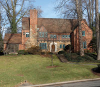 The Tudor-style mansion at 4921 Rockwood Parkway N.W.