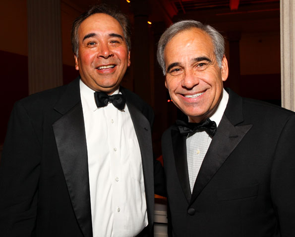 Victor Cabral and Texas Congressman Charles Gonzalez, Photo by Tony Powell
