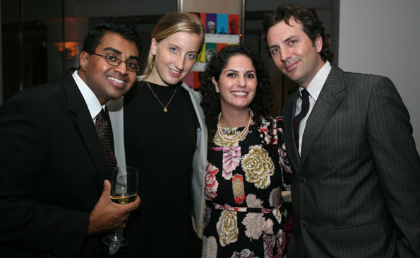 AbC's  Polson Kanneth, Katie Bosland, and Courtney Cohen with Washington Life Magazine Executive Editor Michael Clements