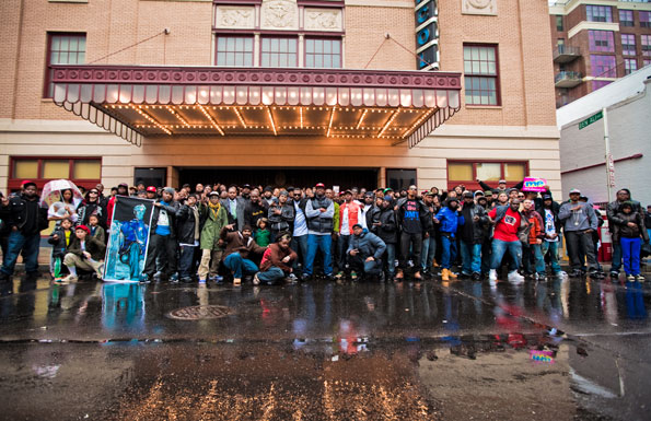 Historic DMV Hip Hop photoshoot at the Lincoln Theater on U Street. Photo by Anchyi Wei.