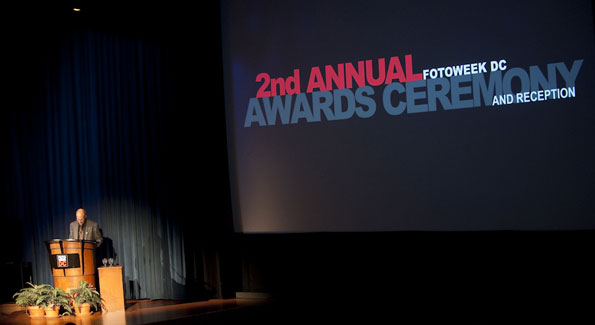 2nd Annual FotoWeek DC award ceremony. Photograph with thanks to Mike Chepurin