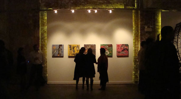 Guests enjoying the art work at the Longview Gallery. Photograph by Alannah Wells