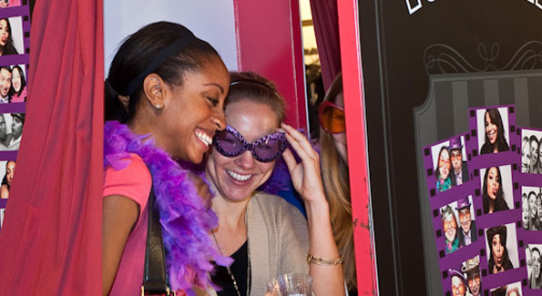 Guests enjoying the 'PoshBooth' at FotoWeek DC.Photograph with thanks to Mike Chepurin