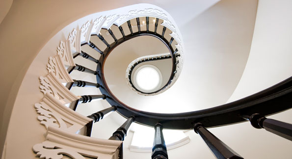 Spiral Staircase Updated by Christian Zapatka to Allow for Greater Light Penetration