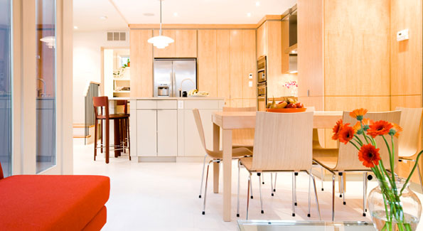 Example of a Modern Kitchen, Designed by Christian Zapatka, in a Historic Home. 
