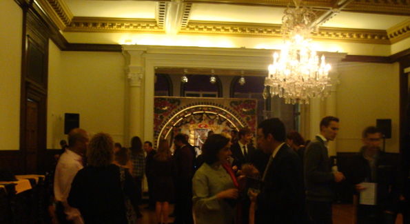 Upper gallery space at the Mexican Cultural Institute. Photograph by Alannah Wells