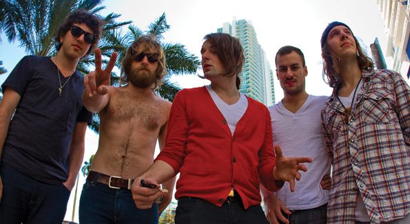 D.C. indie rock band, US Royalty (pictured with Ryan Wakeman), performed during Art Basel at the Red Room of the Shore Club. Photo by Dakota Fine.