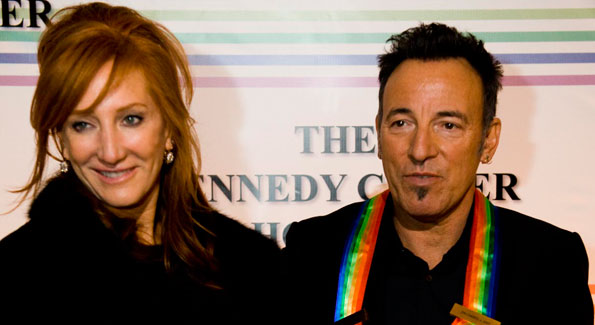 Honoree Bruce Springsteen with his wife Patti Scialfa