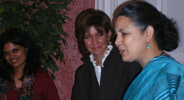 Capricia Marshall and Indian Ambassador Meera Shankar at Blair House