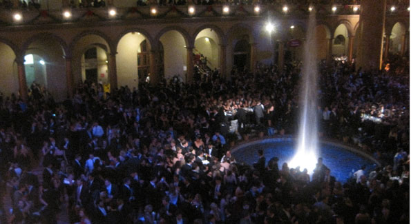 The event packed the National Building Museum. 