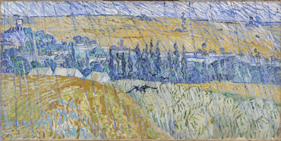 Vincent van Gogh, Rain–Auvers, 1890. Oil on canvas. National Museum of Wales; Miss Gwendoline E. Davies Bequest, 1951 (nmwa 2463). Courtesy American Federation of Arts.