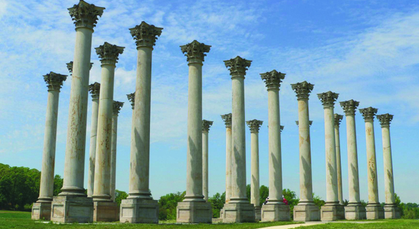Columns in National Aboretum
