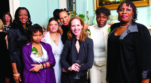 Juleanna Glover Weiss (center) with the "Mother Leaders" of the Rebecca Project.