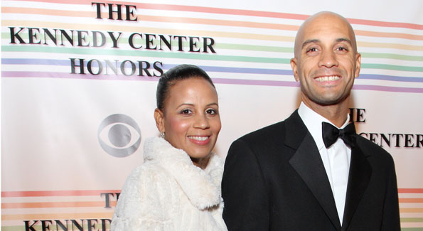 Mayor Adrian and Michelle Fenty at The Kennedy Center Honors.