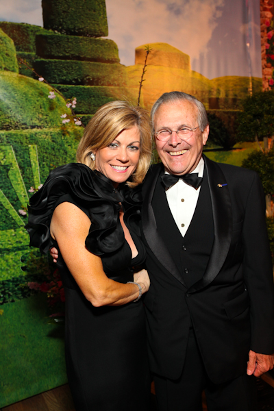 Laurie Luhn and Donald Rumsfeld