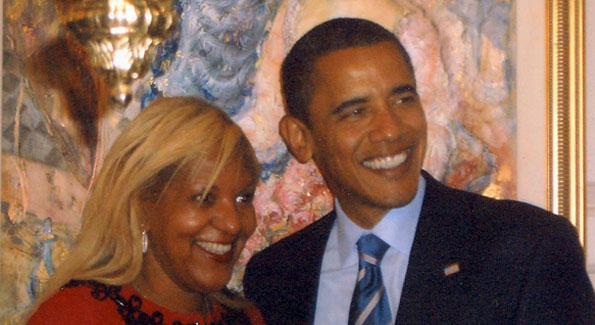 Raymone Bain & The President of the United States Barack Obama