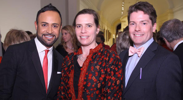 Nick Verreos, Karen LaMonte and Nicholas Bell at Artrageous, the Smithsonian American Art Museum's annual gala.