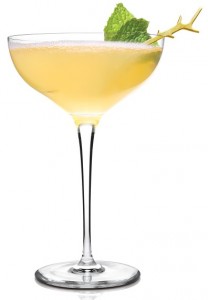 The Golden Glamour cocktail is a sophisticated sip for an Oscar gathering.